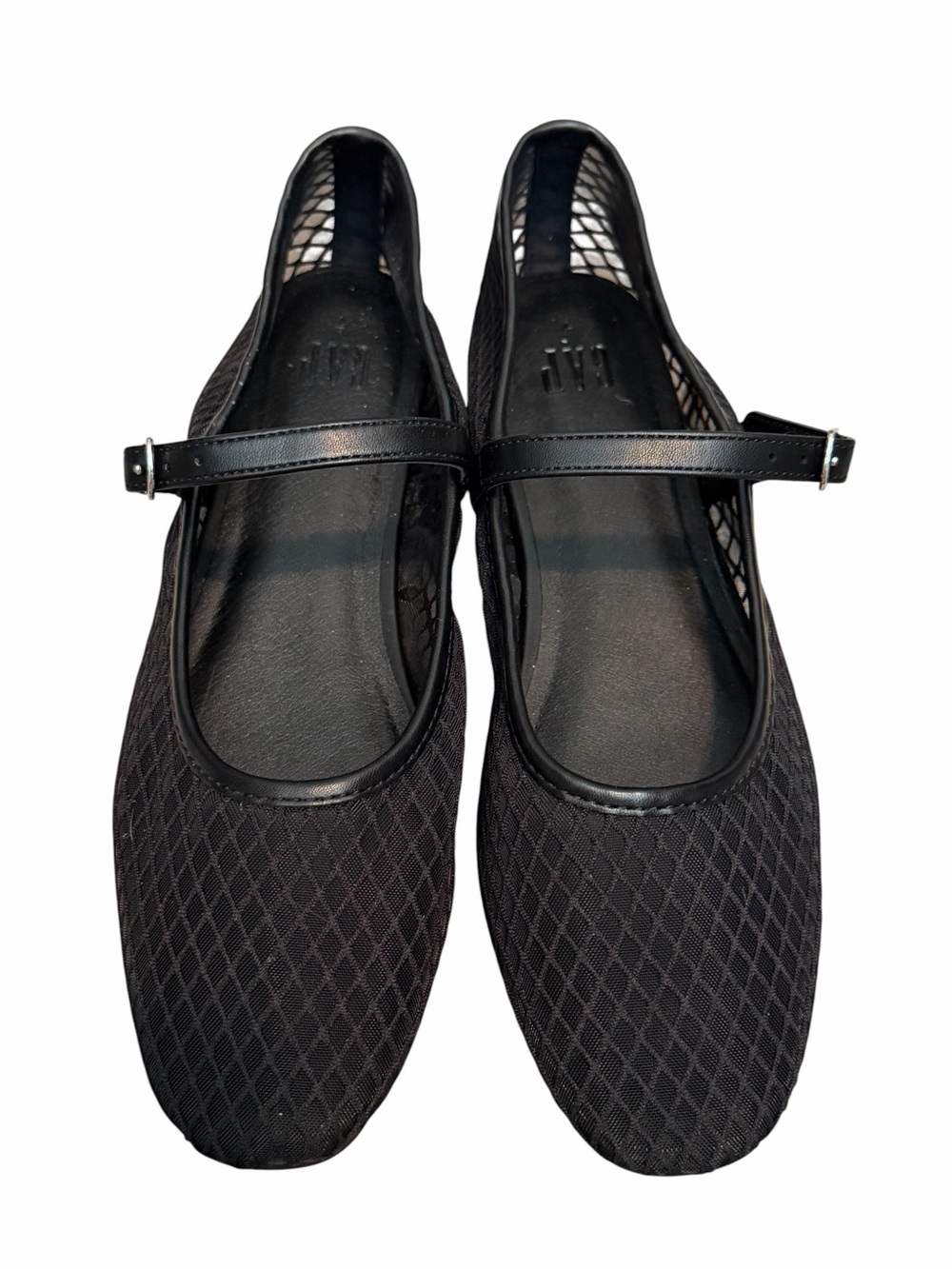 Gap Mesh Mary Jane Black Ballet Flats Size 7